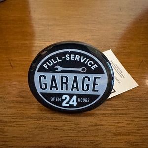 Decorative Man Cave Cabinet Knobs  "Full-Service Garage" by Open Road NWT